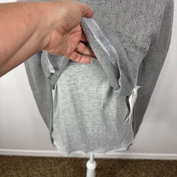 Maddie JS Lined Mohair Blend Sweater Gray NWT - Picture 6 of 16